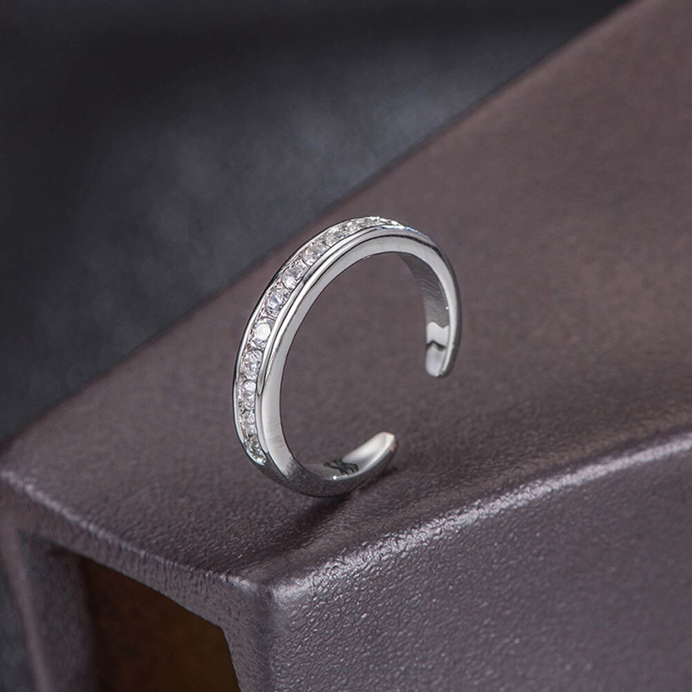 Eenvoudige Legering Kristal Voet Ring Verstelbare Opening Teen Ring Voor Vrouwen Meisje Zomer Strand Sieraden Vinger Ring