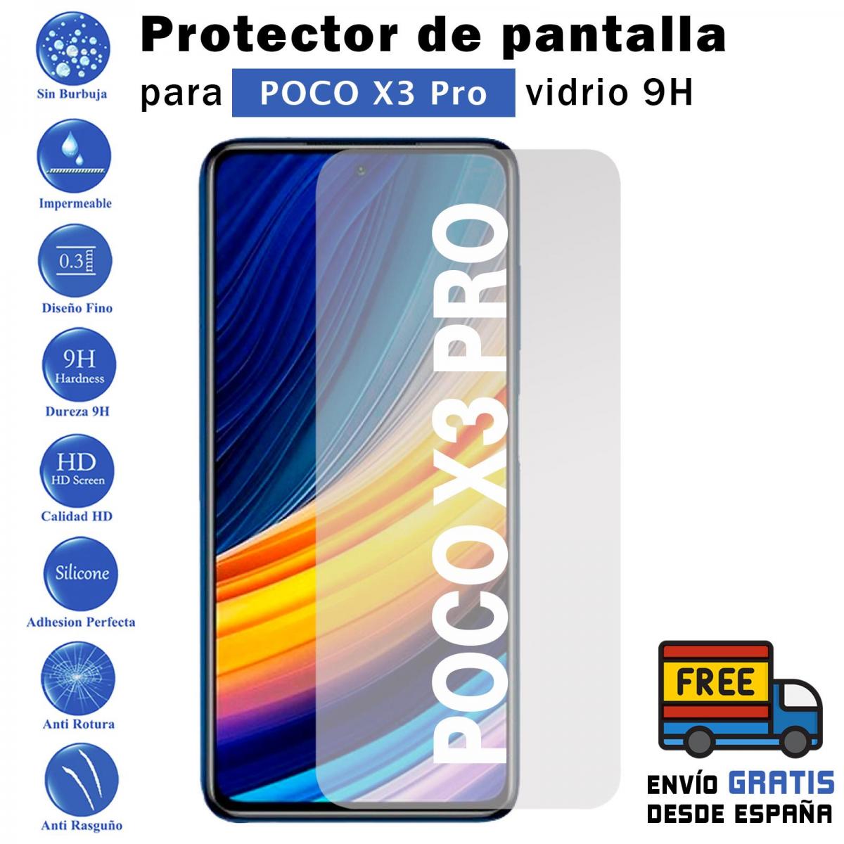 Xiaomi Poco X3 Pro gehärtetem glas screen Protector 9H für movil - Todotumovil