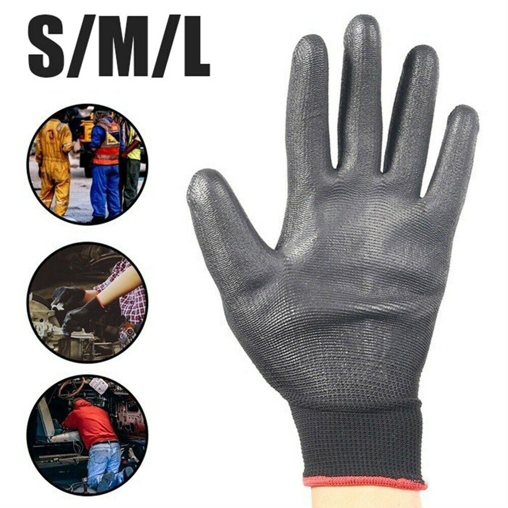 Precision Work Gloves Hand Protection Anti-static Nylon PU Coating Flexible Gloves