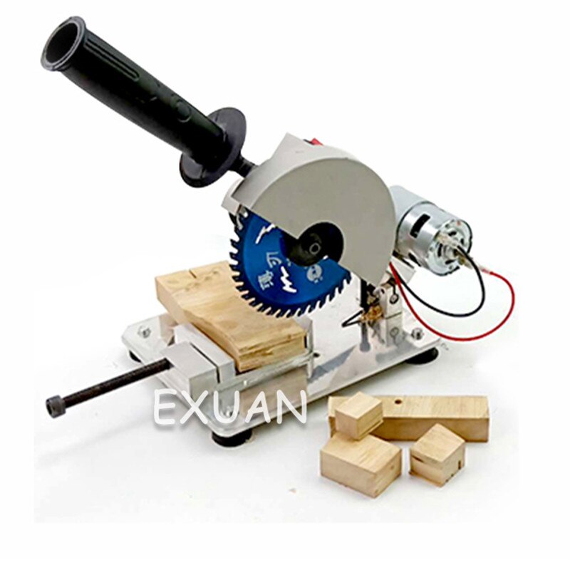 Small aluminum cutting machine 4 inch desktop multi-function micro cutting machine woodworking cutting machine