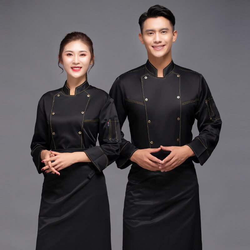 Et vêtements d'hiver pour hommes et femmes western restaurant cuisine salle à manger boulangerie pâtissier dessert travail vêtements