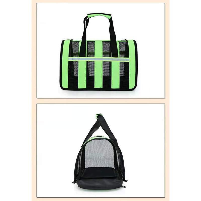 Cat Bag Four Seasons Small Medium-sized Cats Dog Go Out Folding Portable Mesh Breathable Cute Pet Bag Carrier Accessories