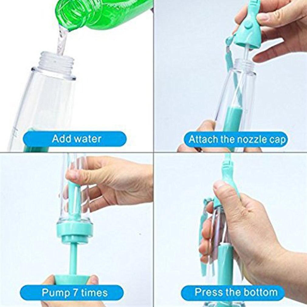 LV190 Teeth Cleaner Manual Jet Water Oral Irrigator Portable Hygiene Flosser Health Care Teeth Cleaning Tool