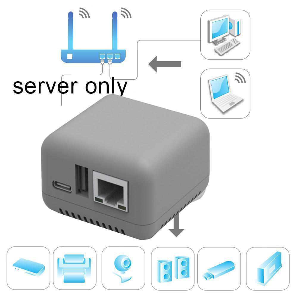 Mini NP330 Network USB 2.0 Print Server （Network/WIFI/WIFI Cloud Printing Version）printing Accessories
