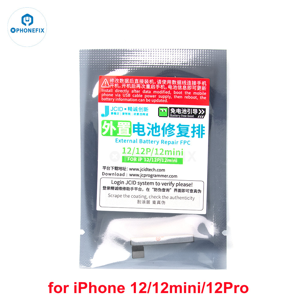 JCID JC reparación de batería Original Flex para iPhone 11 12 13 14 15 16PM quitar advertencia batería etiqueta externa reparación de repuesto flexible: Otros