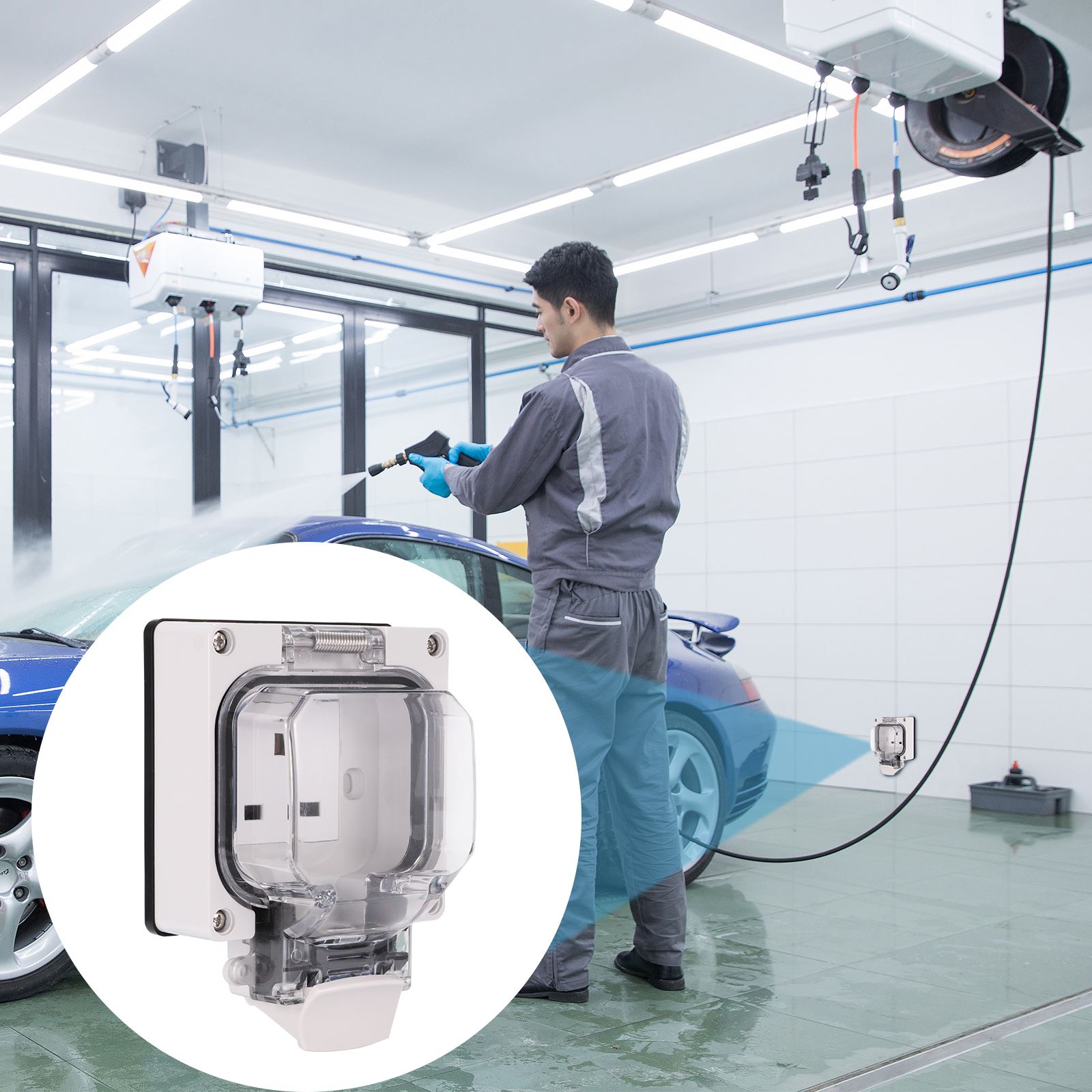 Flush-Type Socket-Outlet Outdoor Waterdicht Stopcontact Stopcontact Voor Park Zwembad Industriële Doeleinden