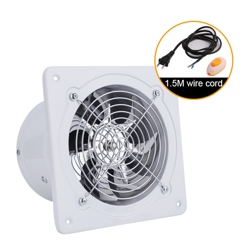 4/6 inch Extractor Fan Household Air Ventilator Kitchen Bathroom Ceiling Silent Exhaust fan Blower Corrosion Resistance 110V 220: S / Light Grey / 110V