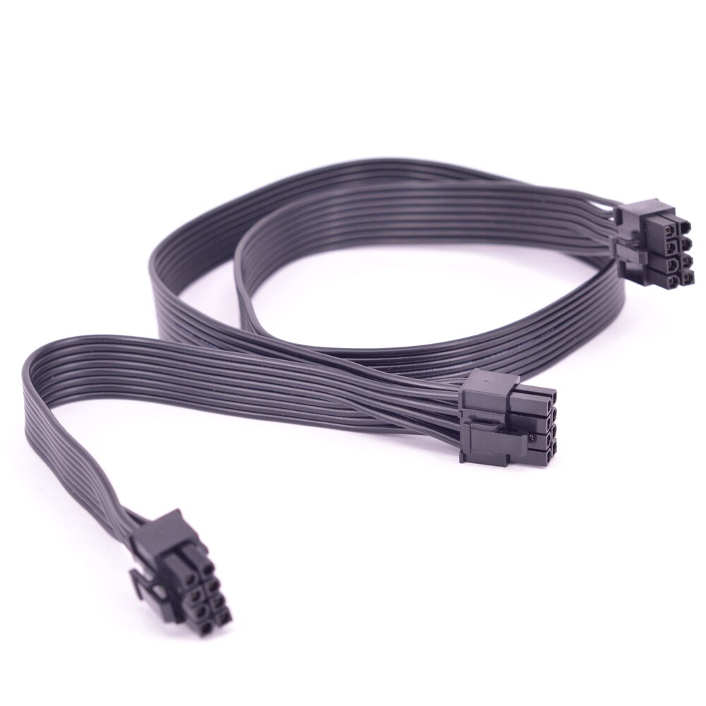 PCIe 8pin to 2 Ports 6+2Pin Power supply Cable Flat Sleeve For Seasonic FOCUS PLUS Platinum PX Series 850 750 650 550 W
