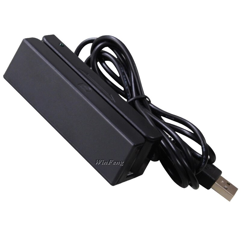 USB 3 Track Magnetic Stripe Card Reader Mini Financial Equipment HICO LOCO Magnetic PVC Loyalty Card Reader for Windows OS