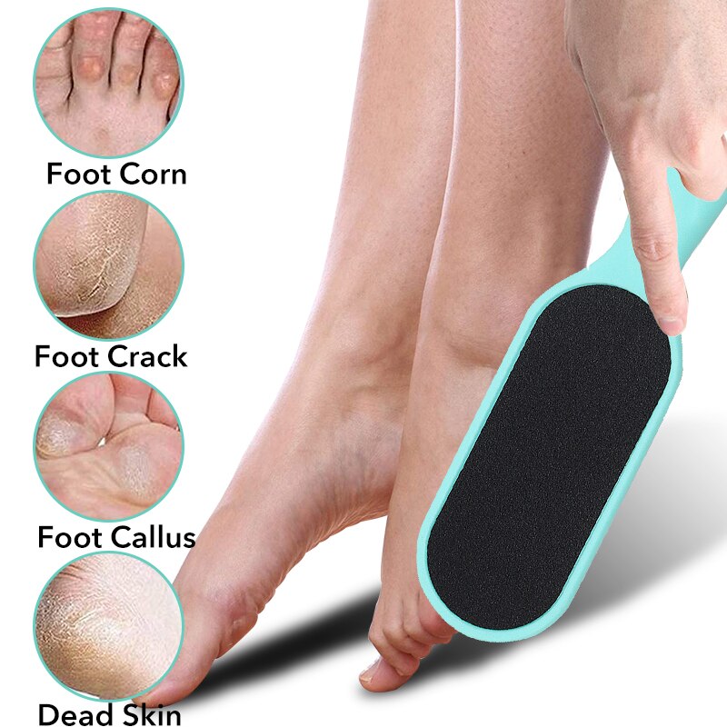 Removedor de calos para pedicure, profissional para limpeza da cutícula do pé, dupla face, removedor de calos