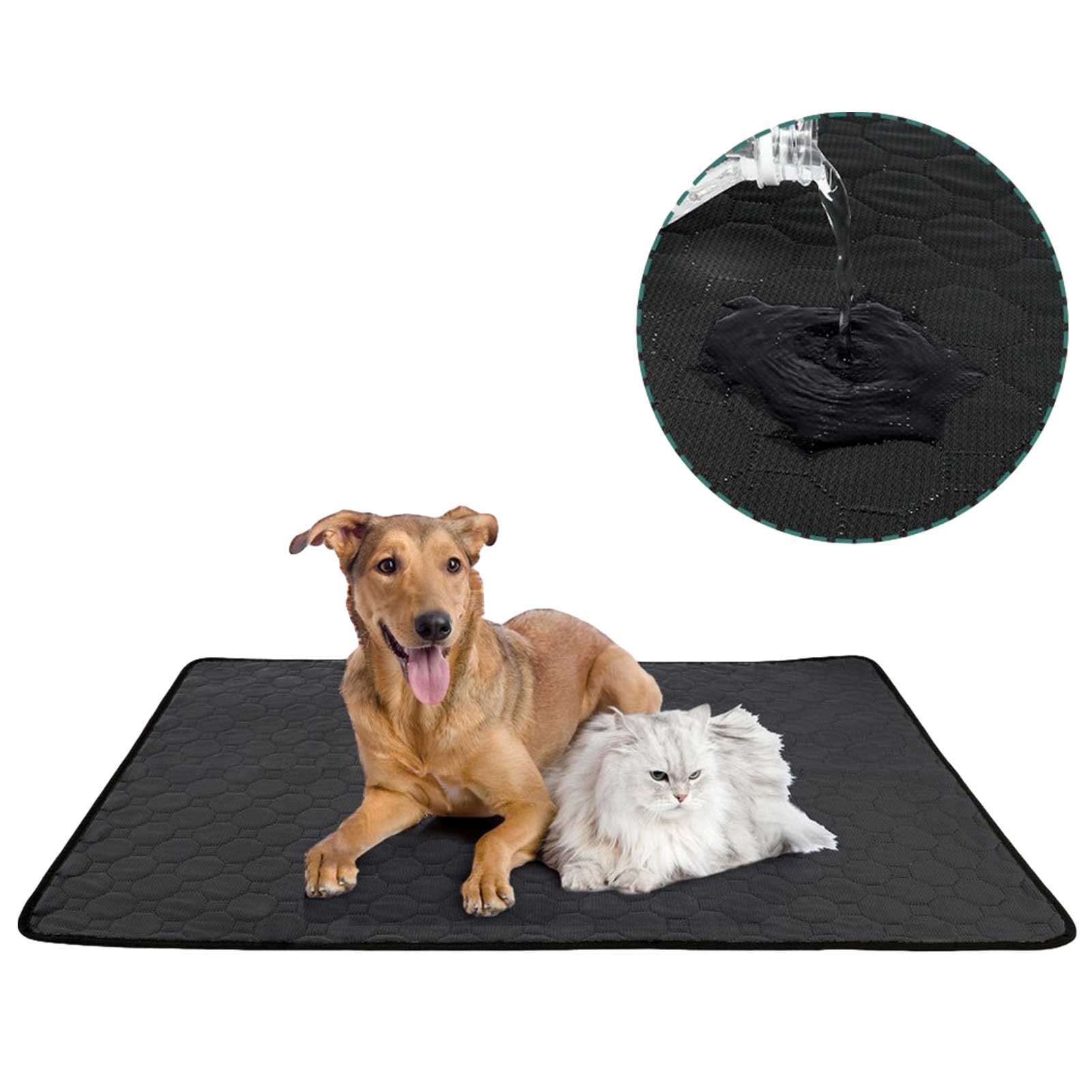 Pet Pee Mats Waterproof Puppy Pee Pad Washable Dog Training Pads Highly Absorbent Reusable Dog Sleeping Mats Dog Car Seat Cover