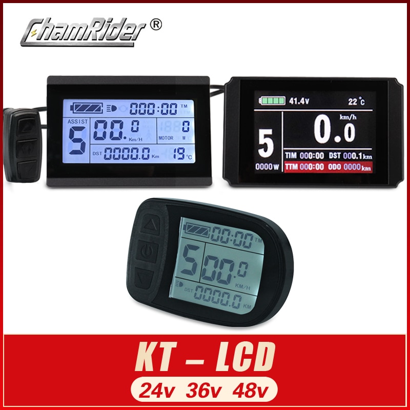 Elektrische Fiets Display Kt Lcd Meter LCD3 LCD8HU LCD5 Voor Kt Intelligente Controller 24V 36V 48V Ebike panel Julet Waterdicht