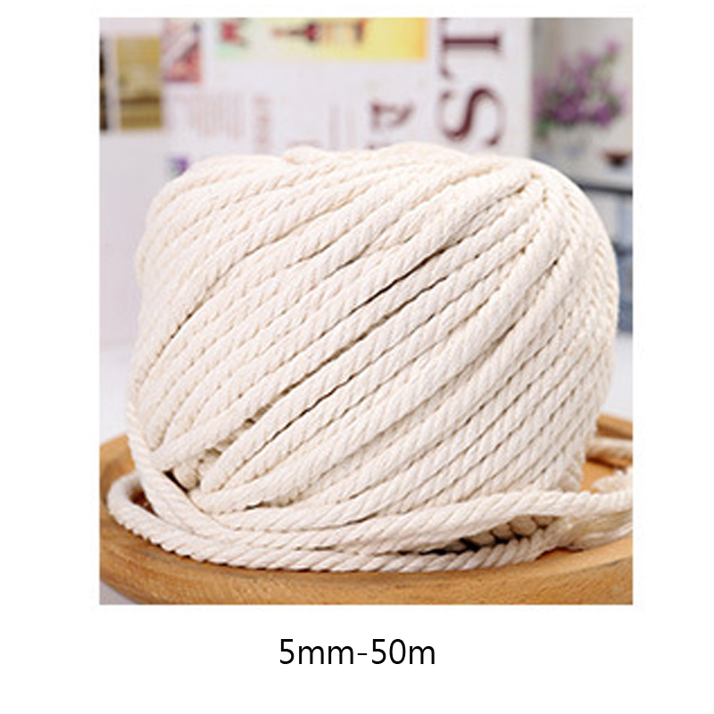 1/2/3/4/5/6mm cordon de coton corde corde coton naturel macramé cordons ficelle tressée tissé artisanat décor à la maison bricolage matériel de tricot: Zinc antique