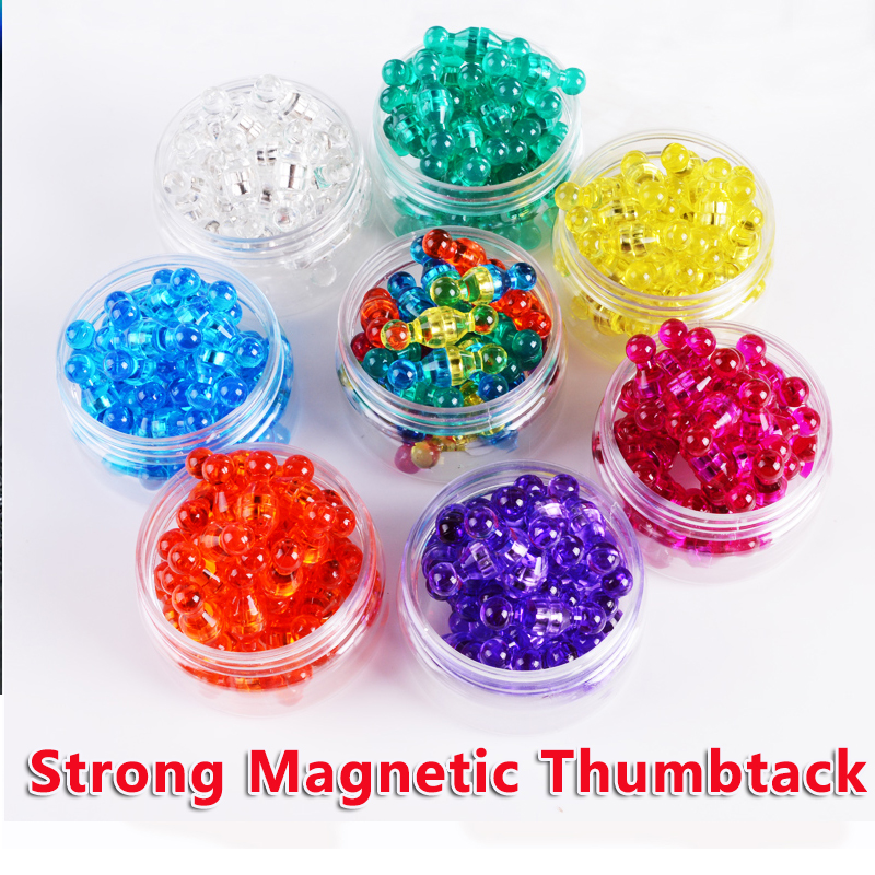 14pcs DIY Sterke Gekleurde Magnetische Punaises Prikbord Kegelbaan Pin N35 Neodymium magneten voor Koelkast Whiteboard