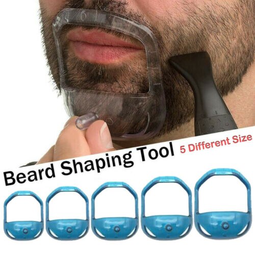 5 stks/set Sik Shaping Tool Shaper mannen Baard Gezichtshaar Baard Scheren Grooming Kit Beard Modeling Tool met Zak