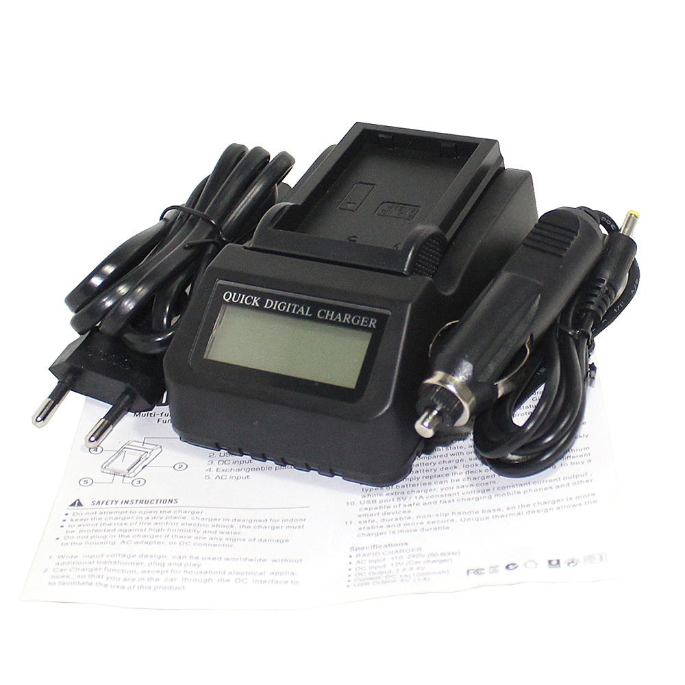 EN-EL9 EL9 EN EL9 Batterij LCD Snelle Lader Voor Nikon D40 D40X D60 D3000 D5000 MH-23 D3X D40x D40 D3000 D5000 DSLR