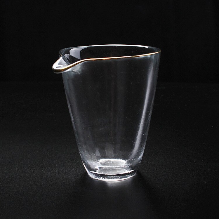 Japanese Glass Fair Mug Early Snow Tureen Fair Mug Complete Set of Tea Set Drawing Gold Hammer Eye Pattern Gaiwan Teacup: Gongdaobei C