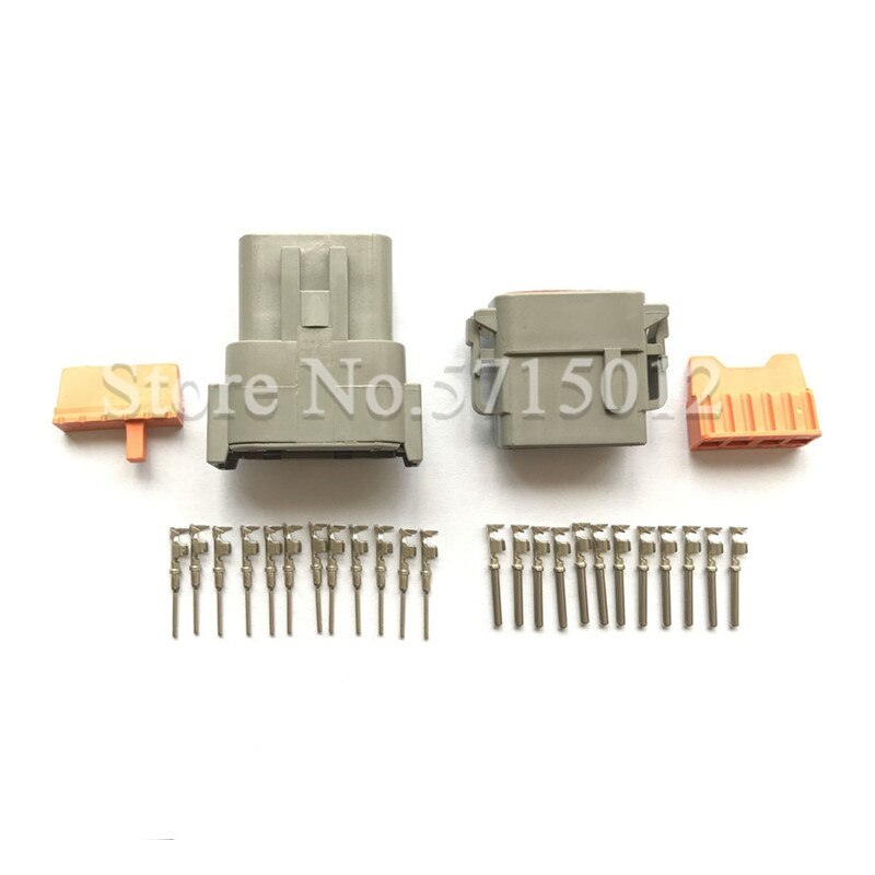 12 Hole DTM DTM04-12P / ATM04-12P DTM06-12S / ATM06-12S Auto Deutsch Connector Automotive Connectors With Pins
