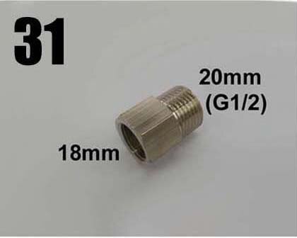 kitchen water purifier faucet aerator adapter: Green