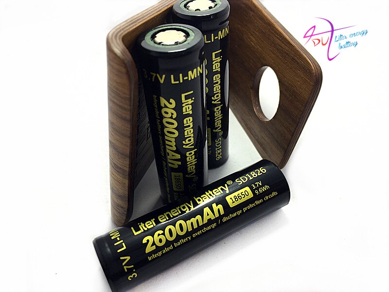 2 Pcs/lot Original 18650 100% Authentic Liter Energy Battery 18650 3.7V 2600MAH Li-ion Battery for tablet pc inch