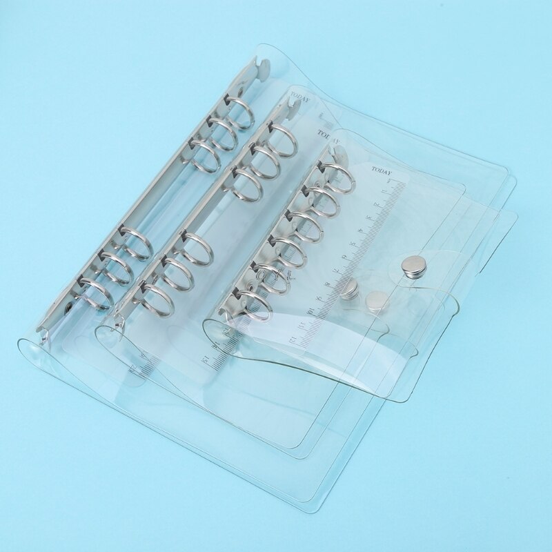 A5/A6/A7 PVC Notebook Notepad Sheet Shell Cover File Folder 6 Holes Binder DIY