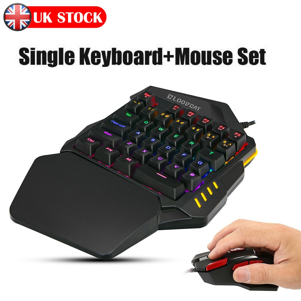 samtian portable mouse and keyboard set wired mini backlight keyboard mouse kit gaming keyboard mouse for PC laptop playing game