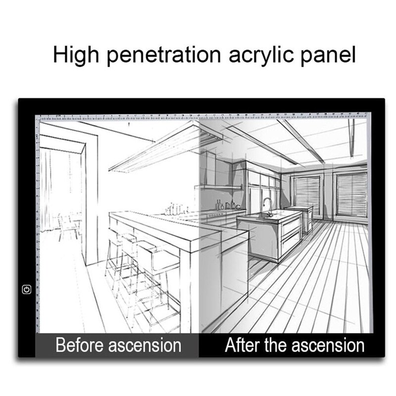 A4 Led Stencil Board Light Box Artist Tracing Drawing Copy Plate Table