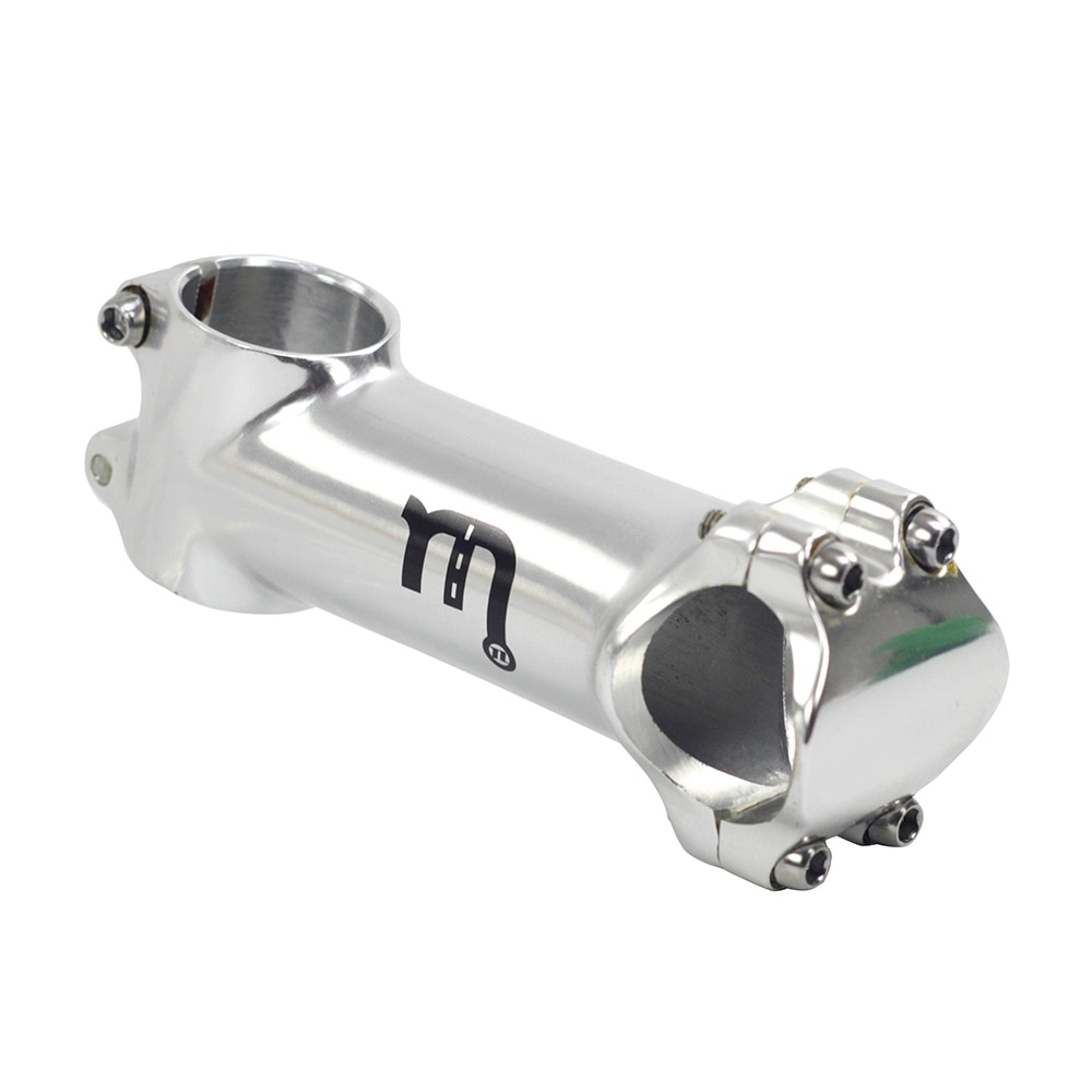 SILVEROCK Alunimum Stuurpen 6 Graden 31.8mm Bar Boring 28.6mm 1 1/8 "Touring Racefiets MTB Stuurpen 90mm Klassieke Zilveren
