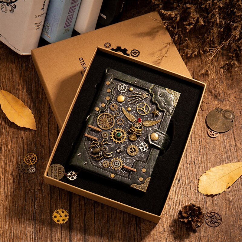 Steampunk gear retro notesbog illustrationer niveau håndlavet udsøgt nyhed  d08a