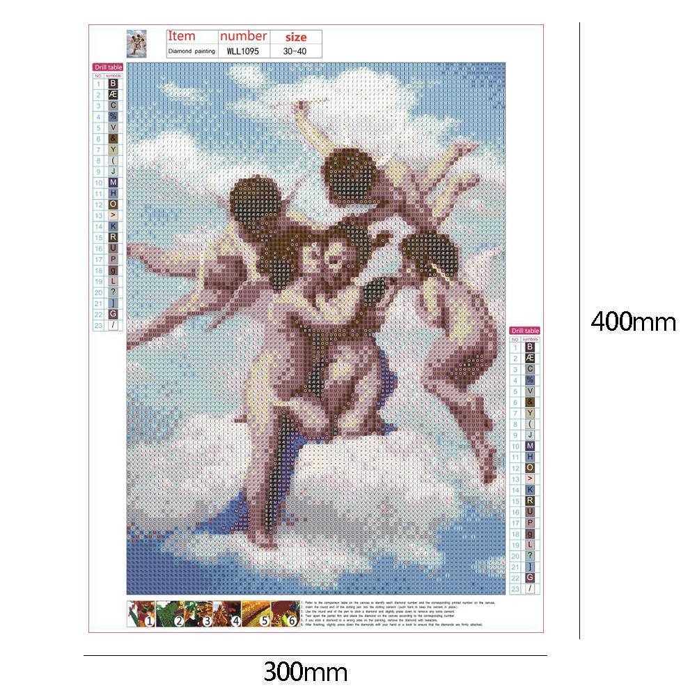 5D DIY Full Drill Diamond Painting Angel Cross Stitch Craft Embroidery Oxidation Resistance Irradiation Resistance Mosaic