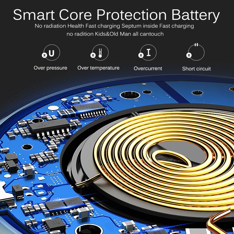 Ankndo qi draadloze oplader 10w ultradunne draadloze oplaadpad voor iphone samsung xiaomi mobiele telefoon snellaadladers