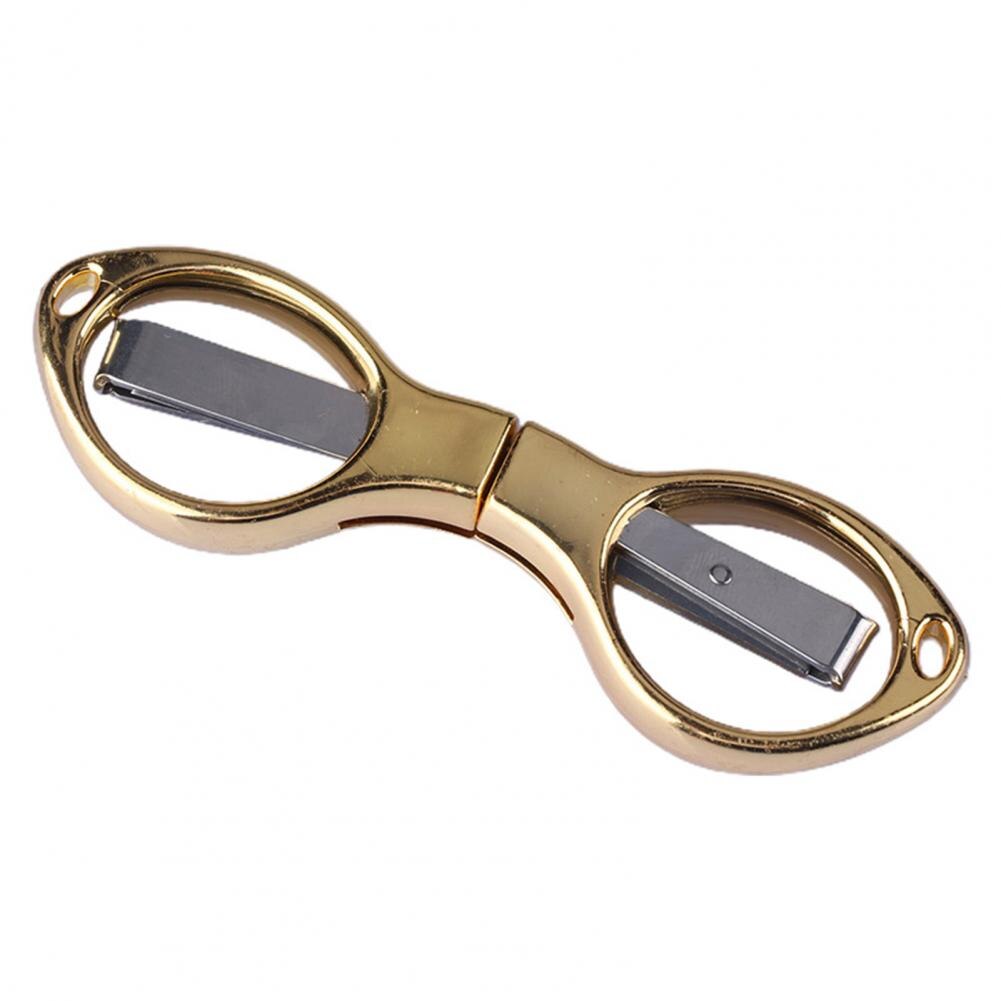 Useful Foldable Scissors Ergonomic Wear-resistance Stainless Steel Folding Cutter Craft Scissor