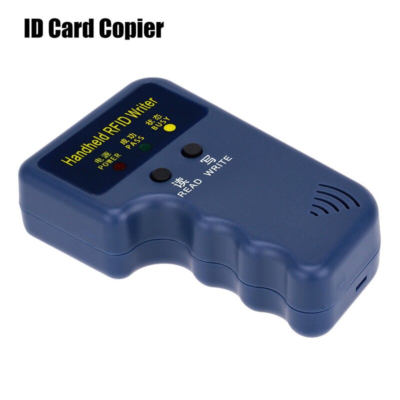 Lecteur/écrivain de duplicateur de copieur de carte d'identité de 125Khz RFID tenu dans la main + 6 étiquettes principales inscriptibles + 6 cartes distance de lecture de 6cm: Only ID Card Copier