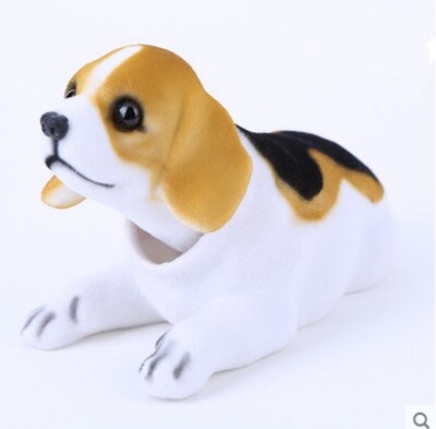 OHANEE luxury nodding dog for car omaments of Shepherd Dog shake head toy usky beagle car decoration automobile accessories: beagle