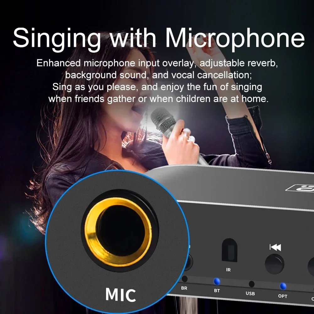 Ayino  da310b 2 -i- 1 bluetooth-mottagare/sändare/koaxial optisk/digital-till-analog ljudomvandlare/pc-usb-hörlursförstärkaradapter