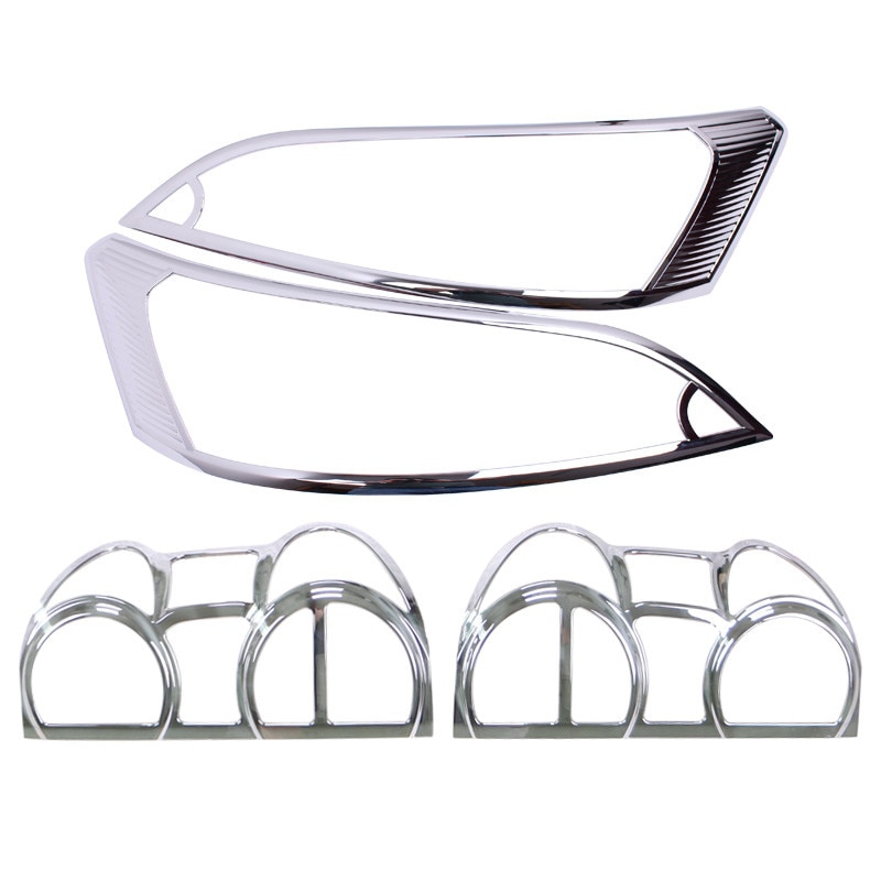 for Nissan NV200 ABS Chrome Front headlight Lamp Cover trim Rear headlight Lamp Cover trim Car styling