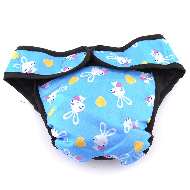 Dog Diaper Physiological Pants Sanitary Washable Male Female Panties Shorts Underwear Briefs For Dogs: Blue / XL