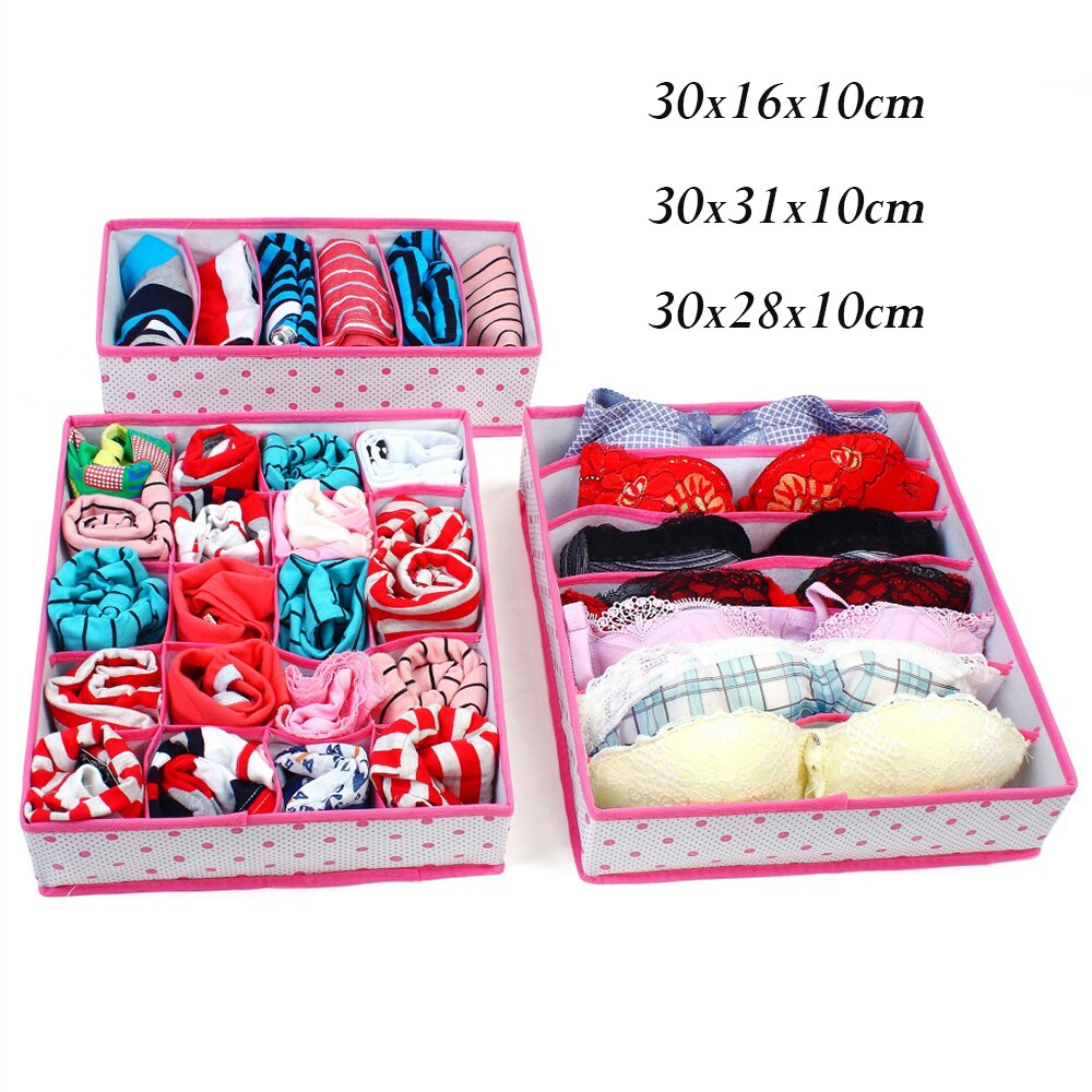 30 komórka bambusowy węgiel drzewny bielizna krawaty skarpetki szuflada Organizer robić szafy skrzynka: zielony