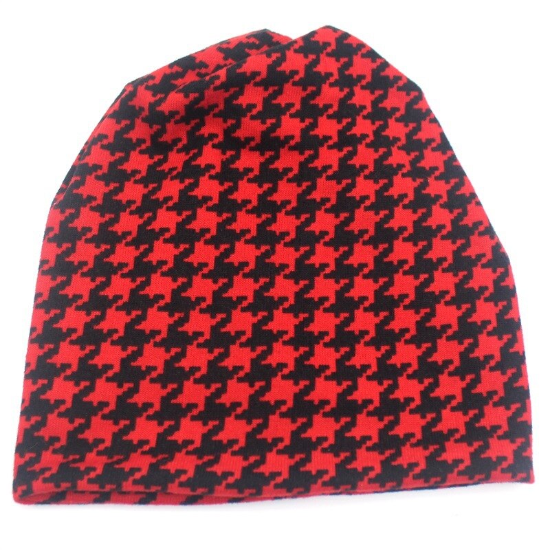 Gorro con capucha de pata de gallo para mujer, gorro con capucha a cuadros, a rayas finas, cálido, babero de invierno, gorrita de propósito Dual