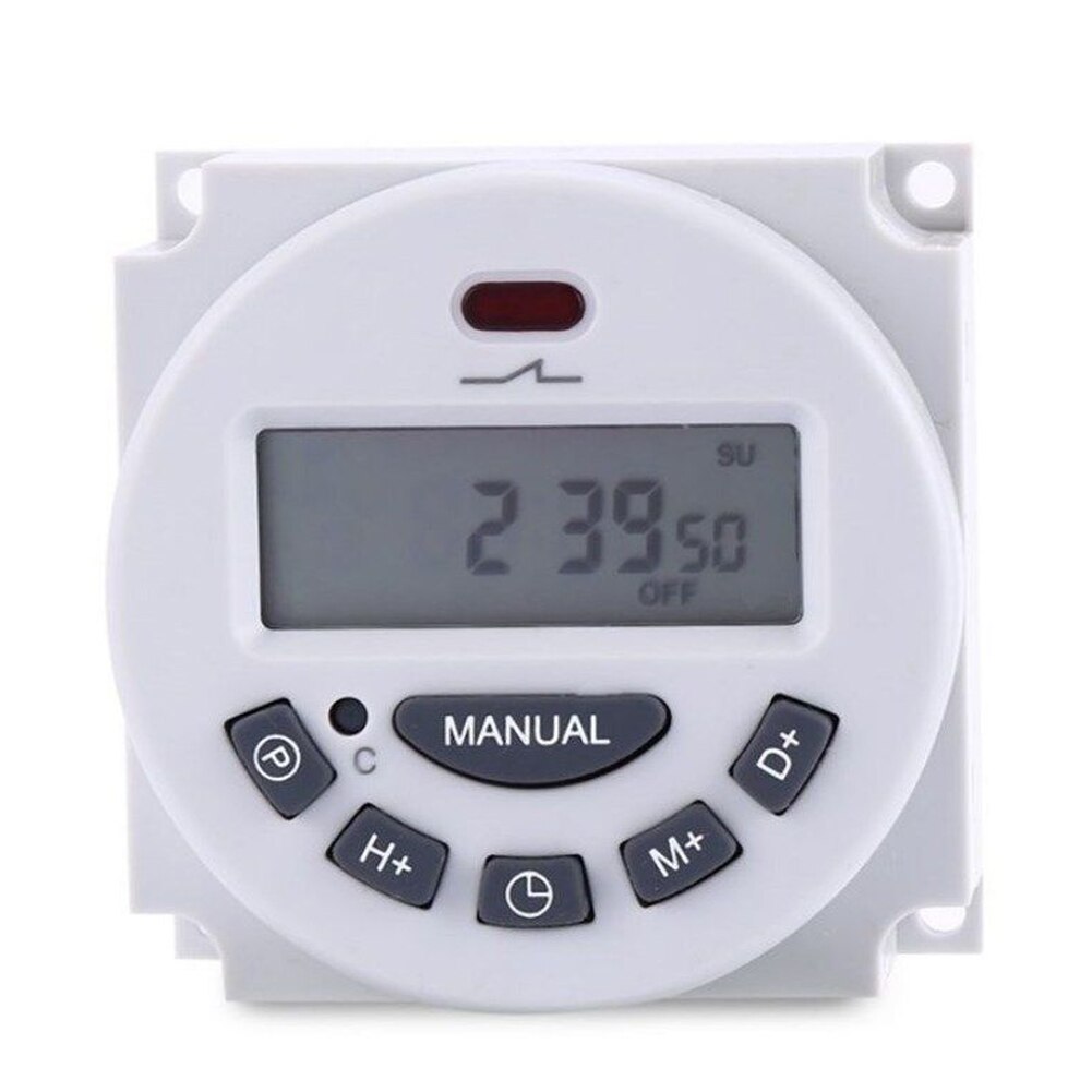 12V/24V/110V/220V Timer Switch Mini Accurate Relay Minutes Counter Kitchen Programmable LCD Digital Control Power Portable Home: 220V