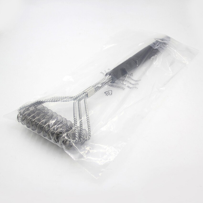 Parrilla cepillo de cerdas 18 "seguro de acero inoxidable cepillo de barbacoa Grill & limpiador-Práctico barbacoa cepillo para la limpieza de grill rejilla