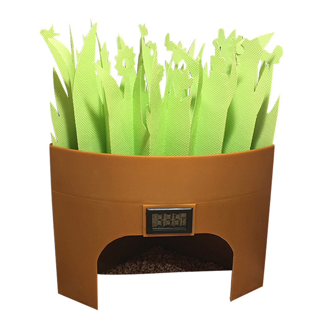 Hiding Habitat Reptile Humidifier Cave Amphibians Humidification Hideout Box Increase Humidity Habitat Box Pet Supplies: brown