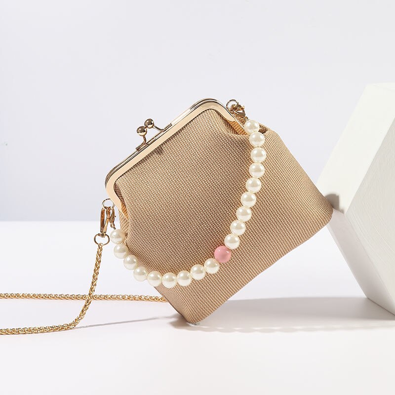 Bolsa tiracolo com fechadura cadeia, bolsa de lona, crossbody de ombro feminina, couro pu vermelho dentro, bolsas femininas, frete grátis