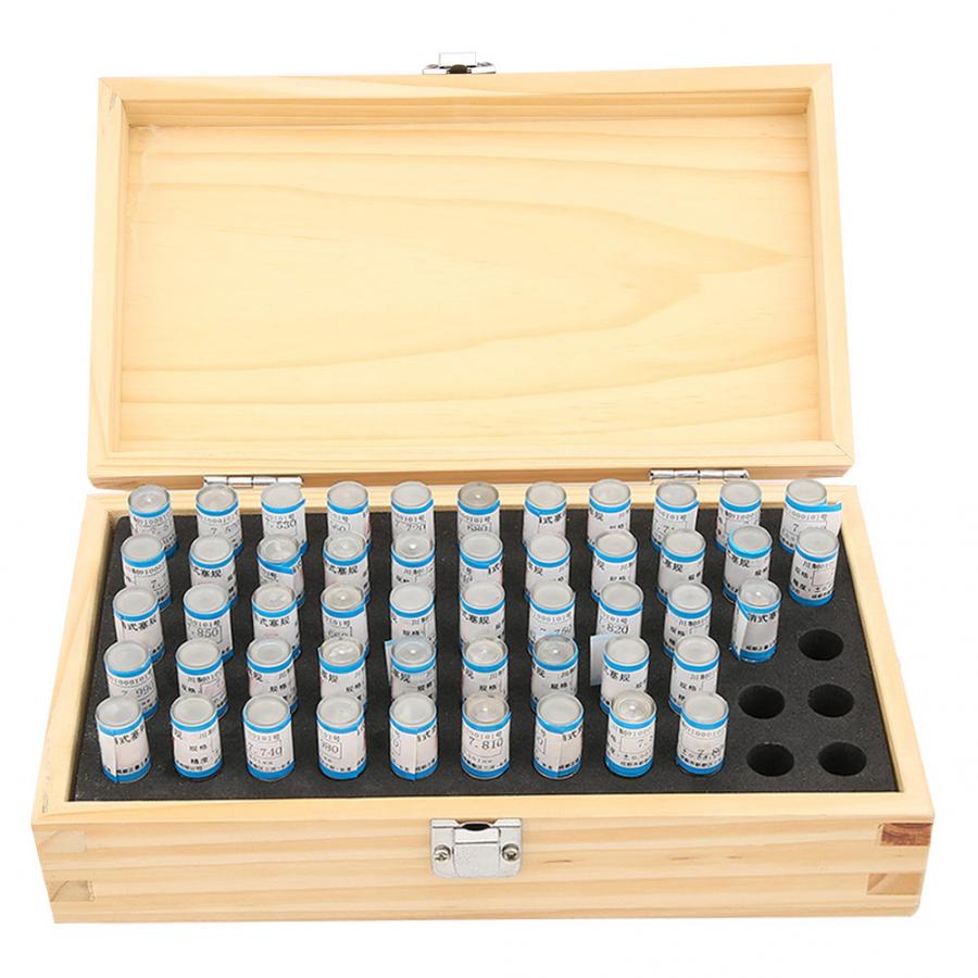 50 stuks 7.51-8mm Plug Pin Gage Set 0.001mm Tolerantie Lager Stalen Precisie Tool Hoek Gauge Pin gage Set