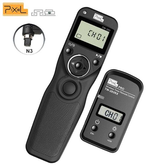 Pixel TW-283 minuterie sans fil télécommande déclencheur (DC0 DC2 N3 E3 S1 S2) câble pour Canon Nikon Sony caméra TW283: TW283-N3