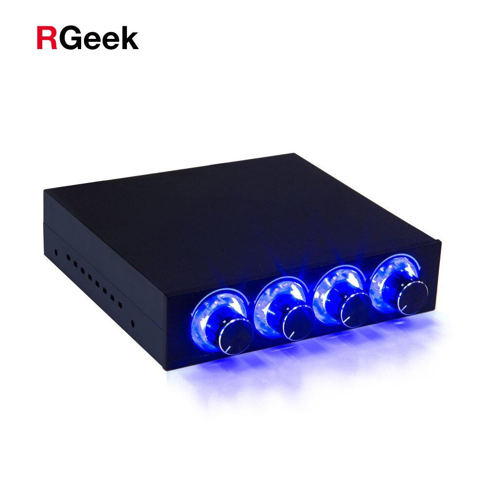 Fan Speed Controller 4 Channel W/ LED Controls Up To 4 Sets Of PC Computer Fans GDT Controller And CPU HDD VGA
