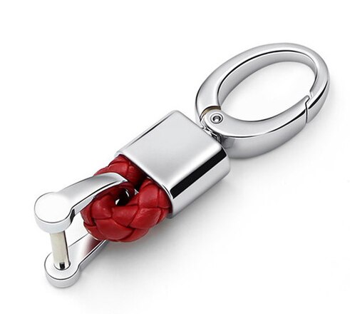 Mjukt tpu bilnyckelhölje fodral + nyckelring fob skal för citroen  c4 cactus  c5 c3 c4l peugeot 508 301302 308 3008 408: Röd nyckelring