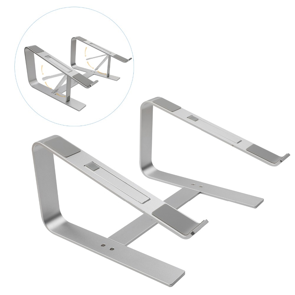 SeenDa-Soporte de aluminio para portátil, base ergonómica de refrigeración de metal para Mac book, elevador Air Pro para portátil de 10''-17''