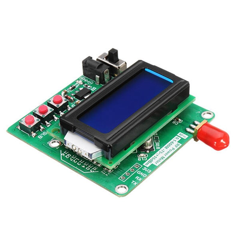 Accurate Power Meter Digital LCD RF Power Meter -75-16 DBm 1-600MHz Radio Frequency Attenuation Value AT Attenuation DB Module
