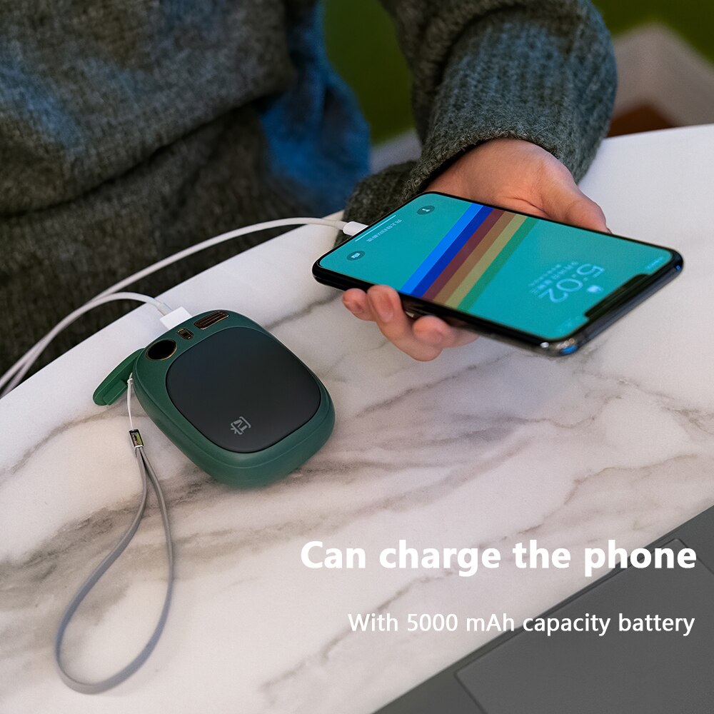Heater Rechargeable Hand Warmer 5000 mAh Emergency Power Bank LED display Electric Hand Warmer Handy Electric Xiomi Heater warm